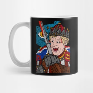 boris johnson, brexit knight. hero of the British people. Mug